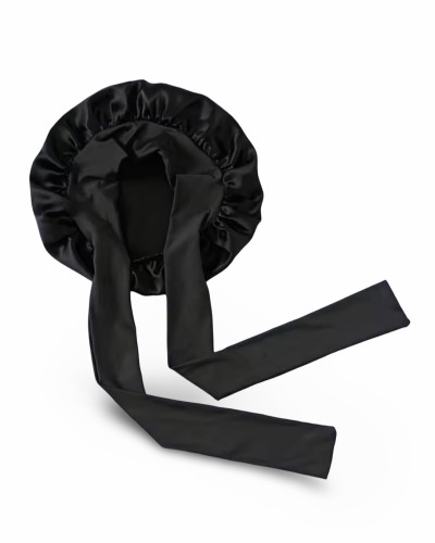 Bonnet de nuit Soie noir